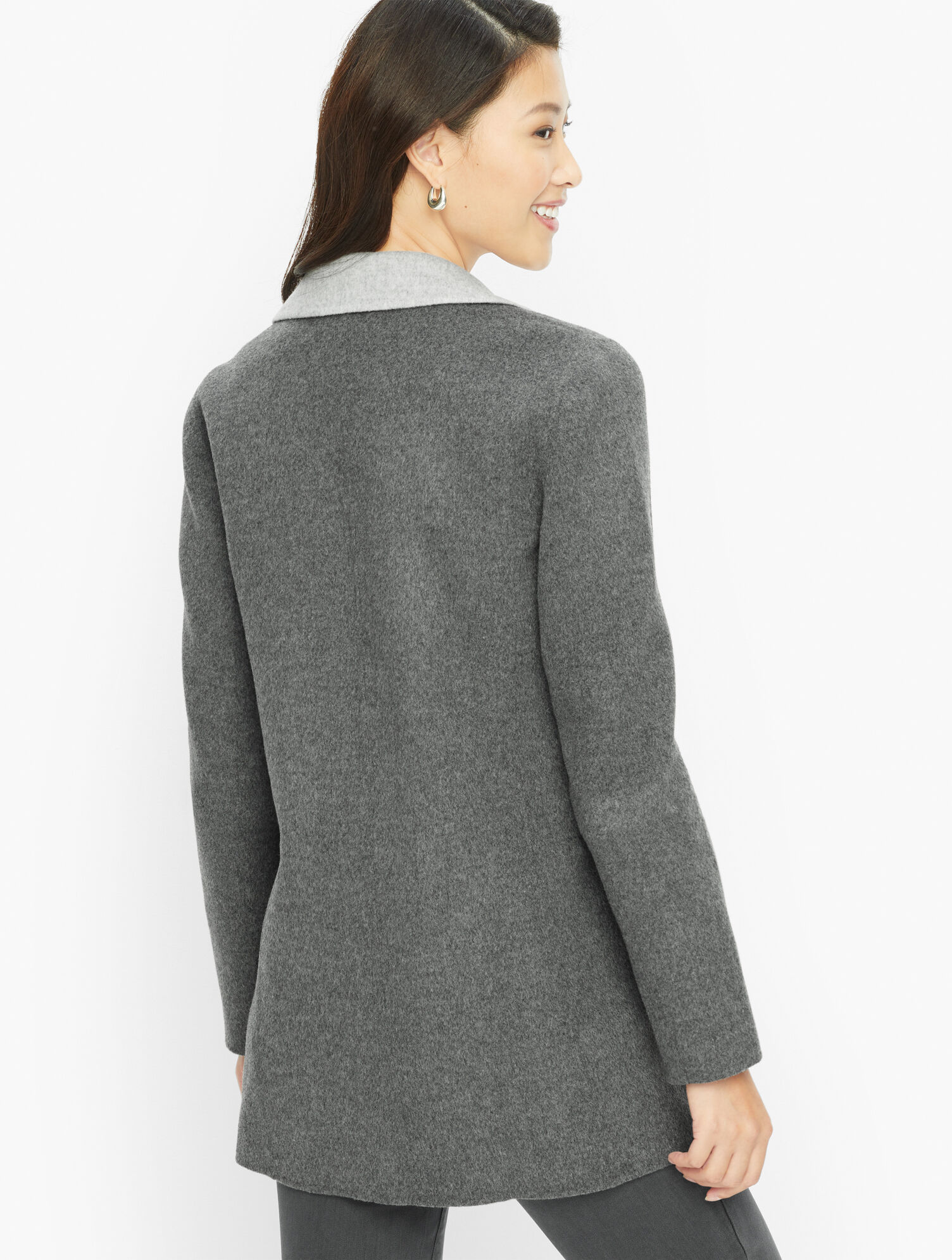 Double Faced Wool Blend Blazer