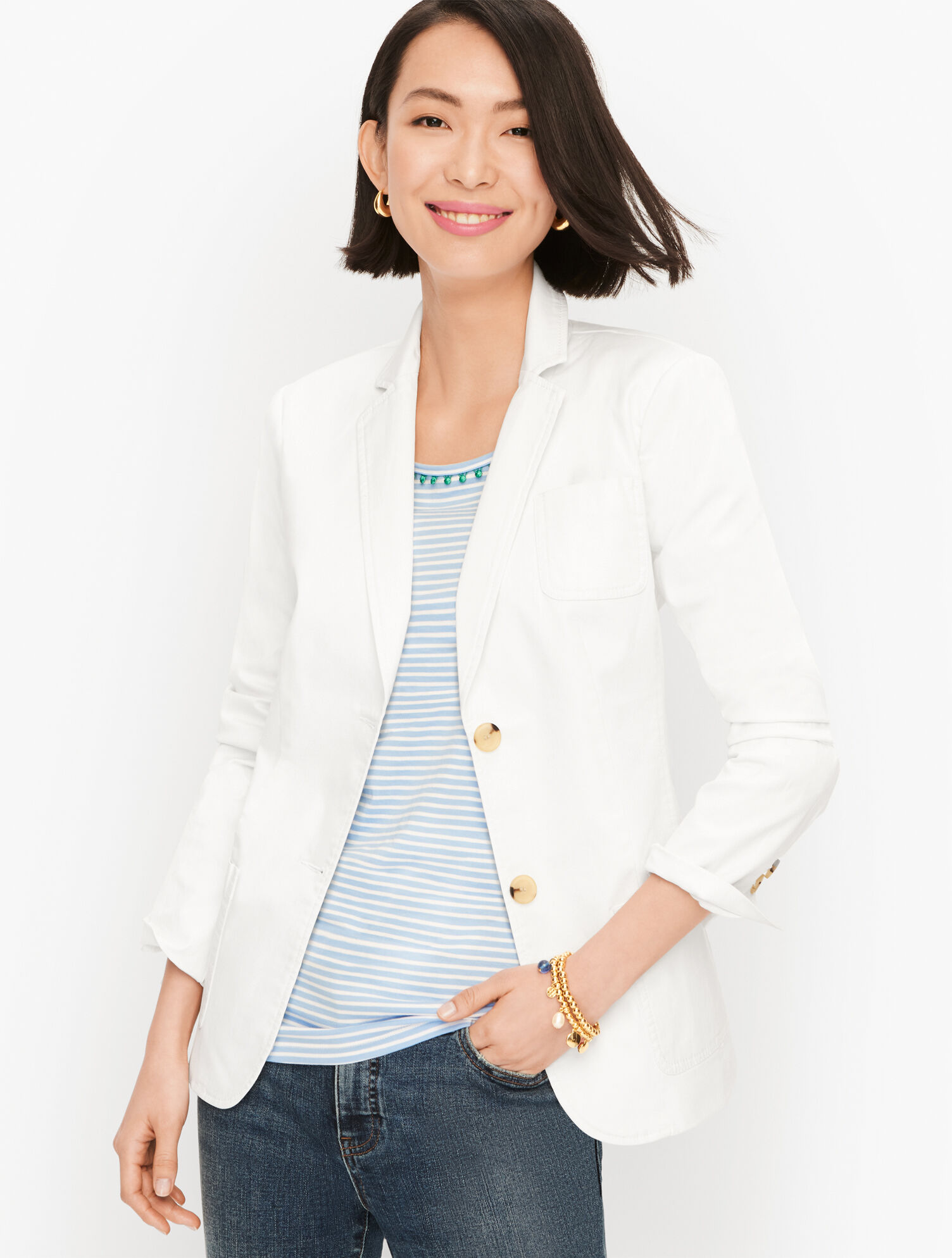 Summer Blazer - White | Talbots