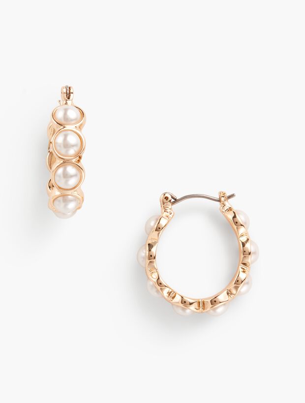 Pearl Hoop Earrings