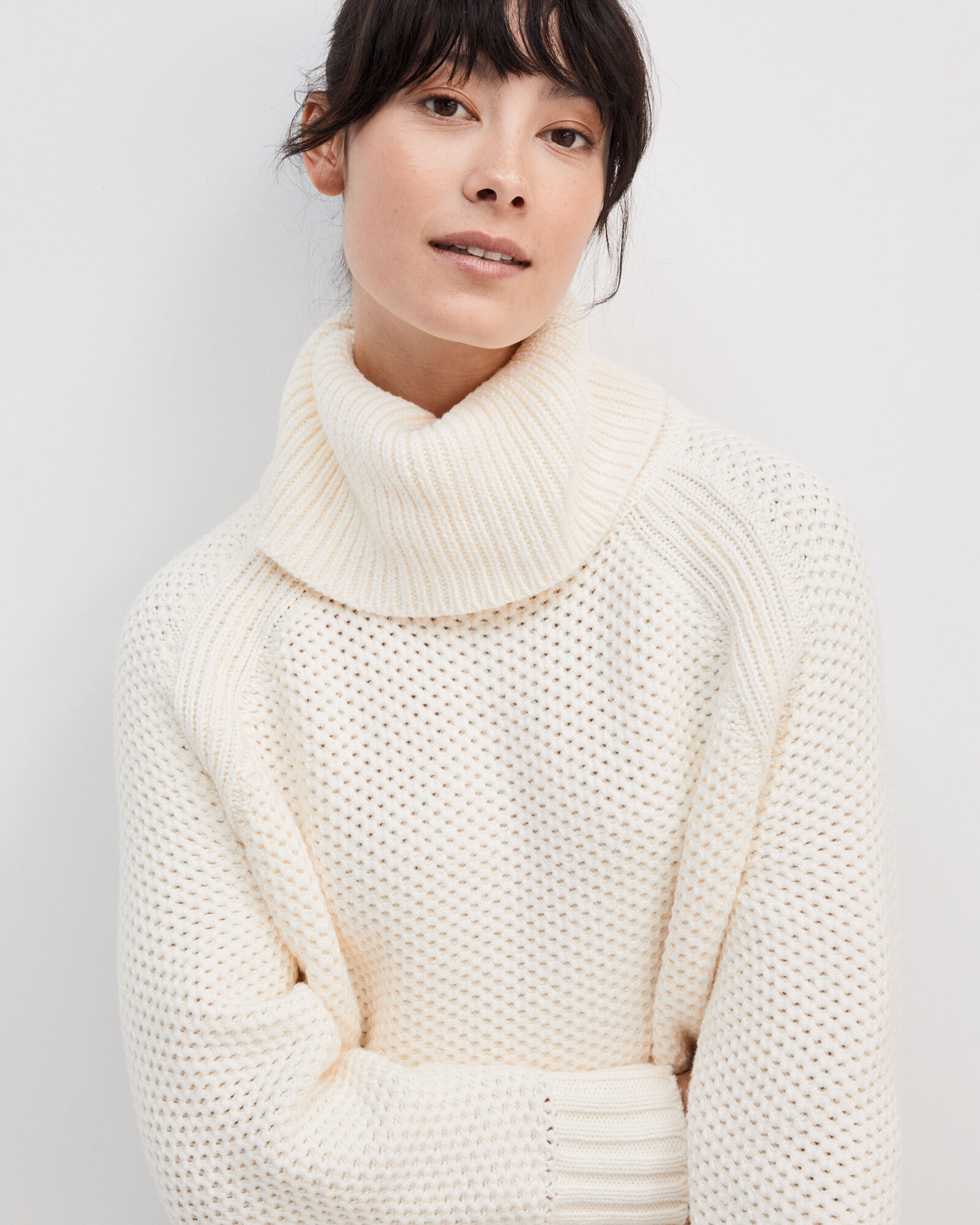 Cotton Honeycomb Sweater