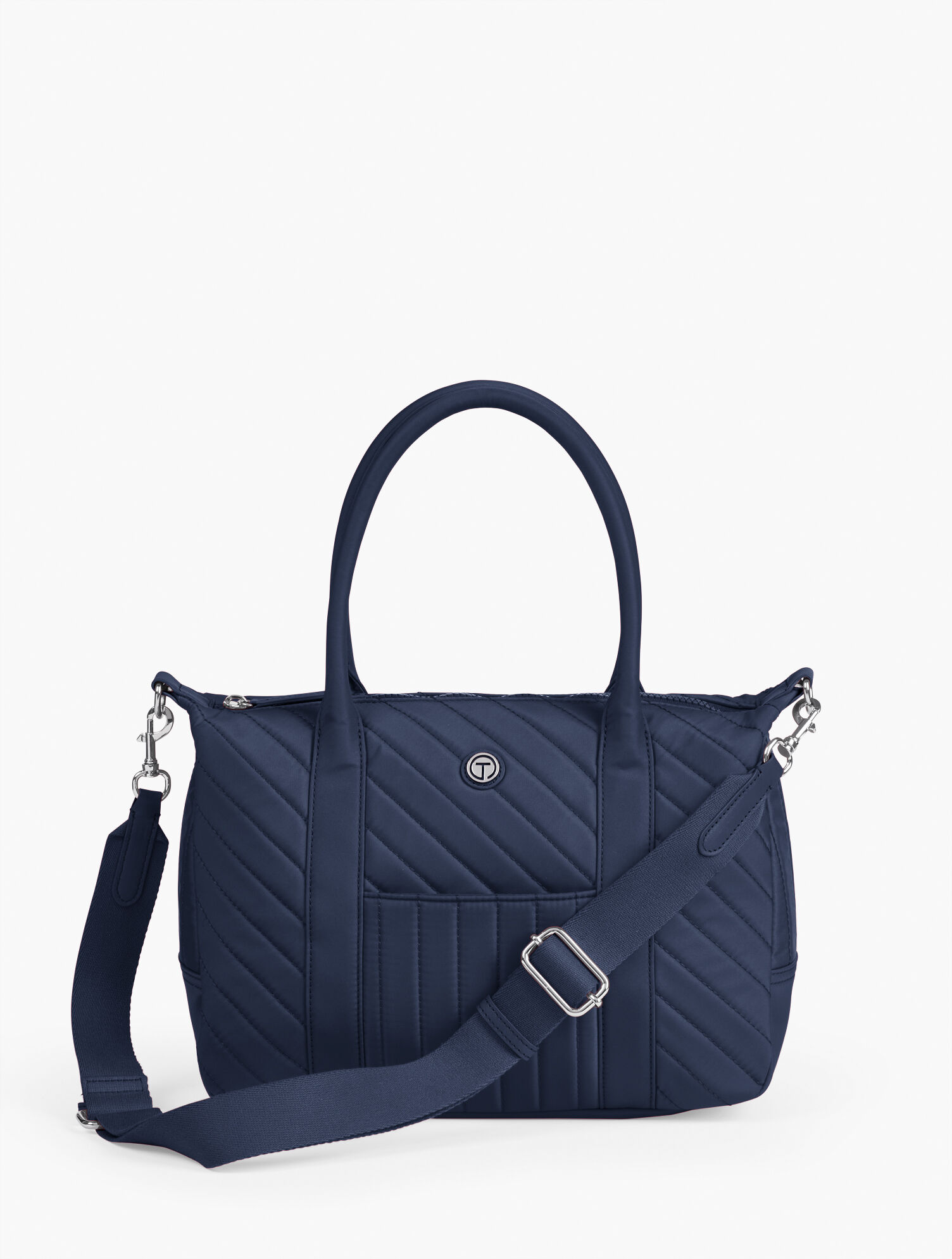Quilted Nylon Satchel
