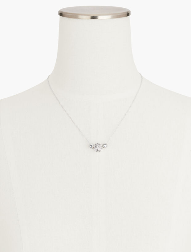 Sterling Silver Ball Cluster Pendant Necklace