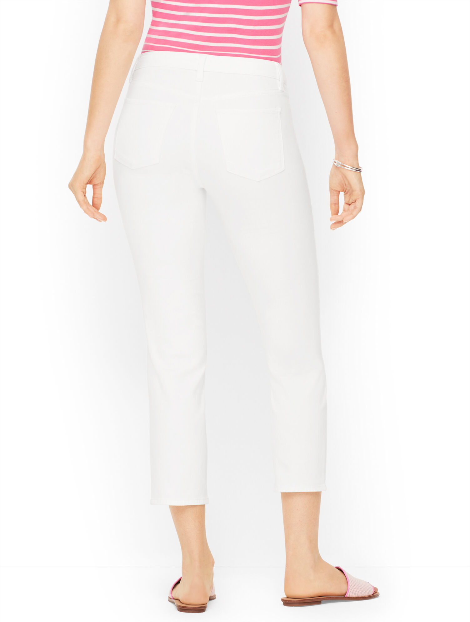 Straight Leg Crop Jeans - Colors