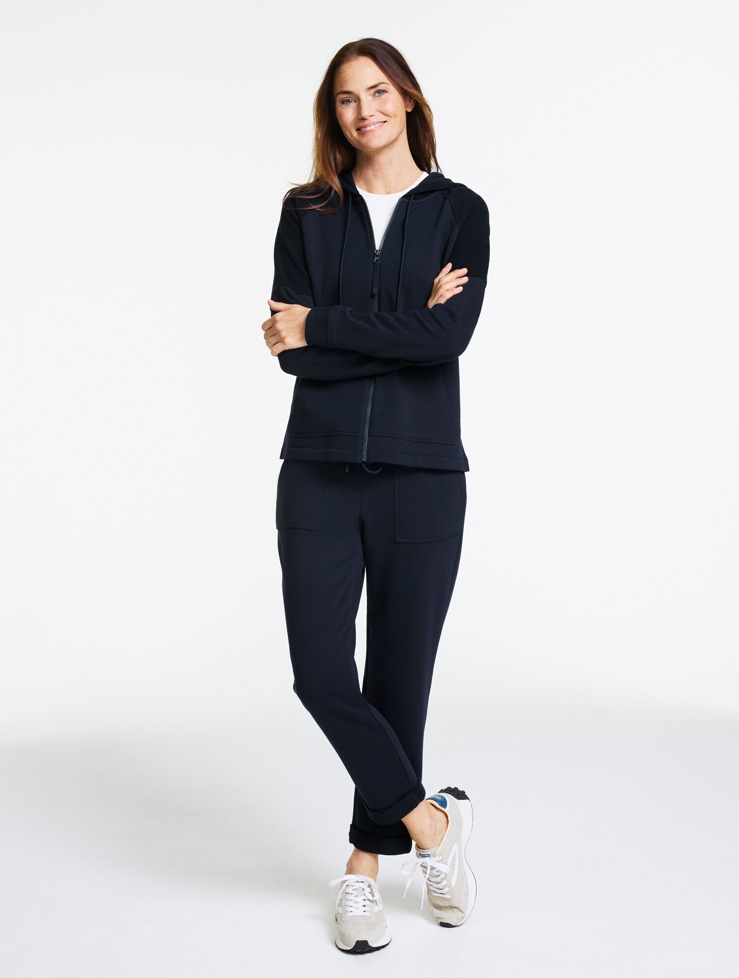 Cozy French Terry Hooded Jacket