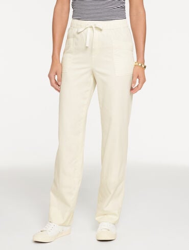 Straight Leg Pull-On Pants
