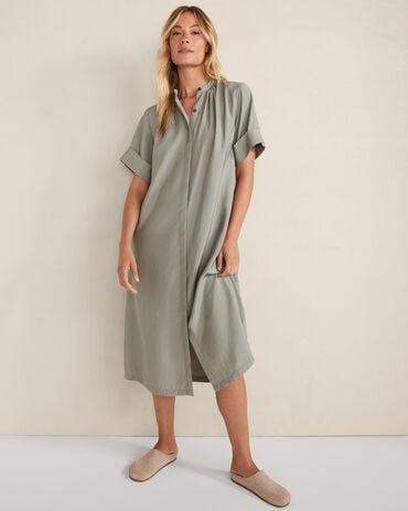 Luxe Modal Short Sleeve Midi Dress