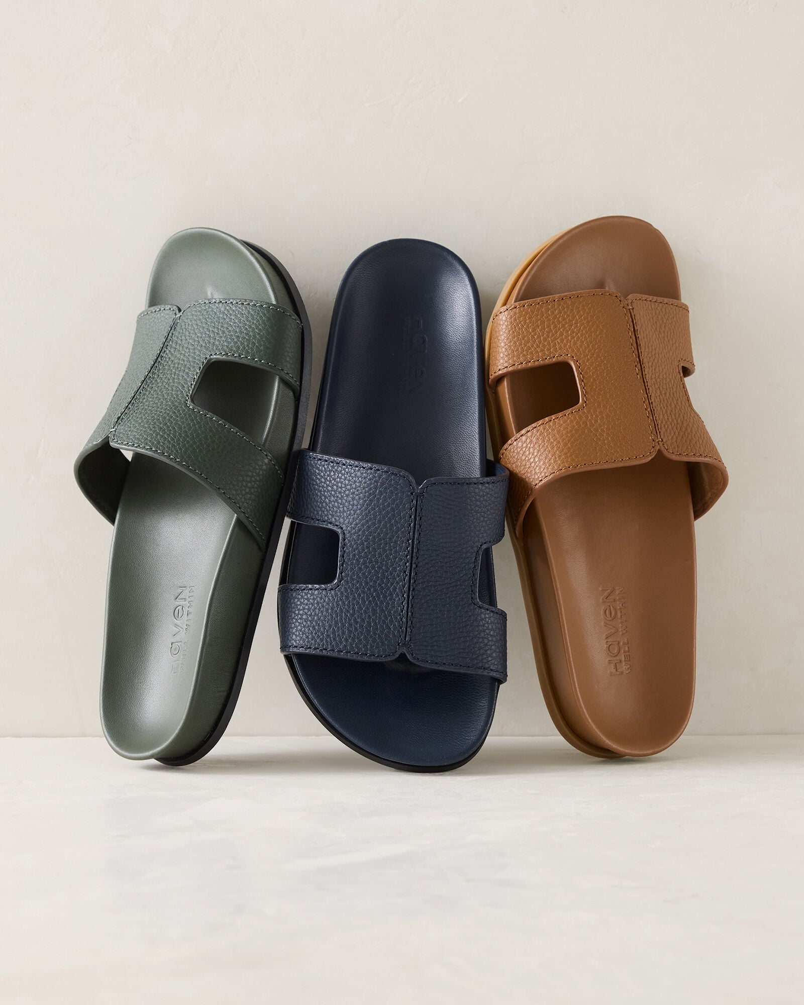 Leather Cutout Slides