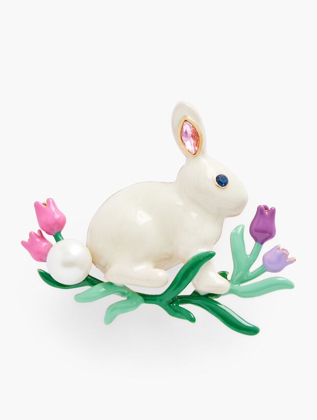Bunny In Bloom Brooch