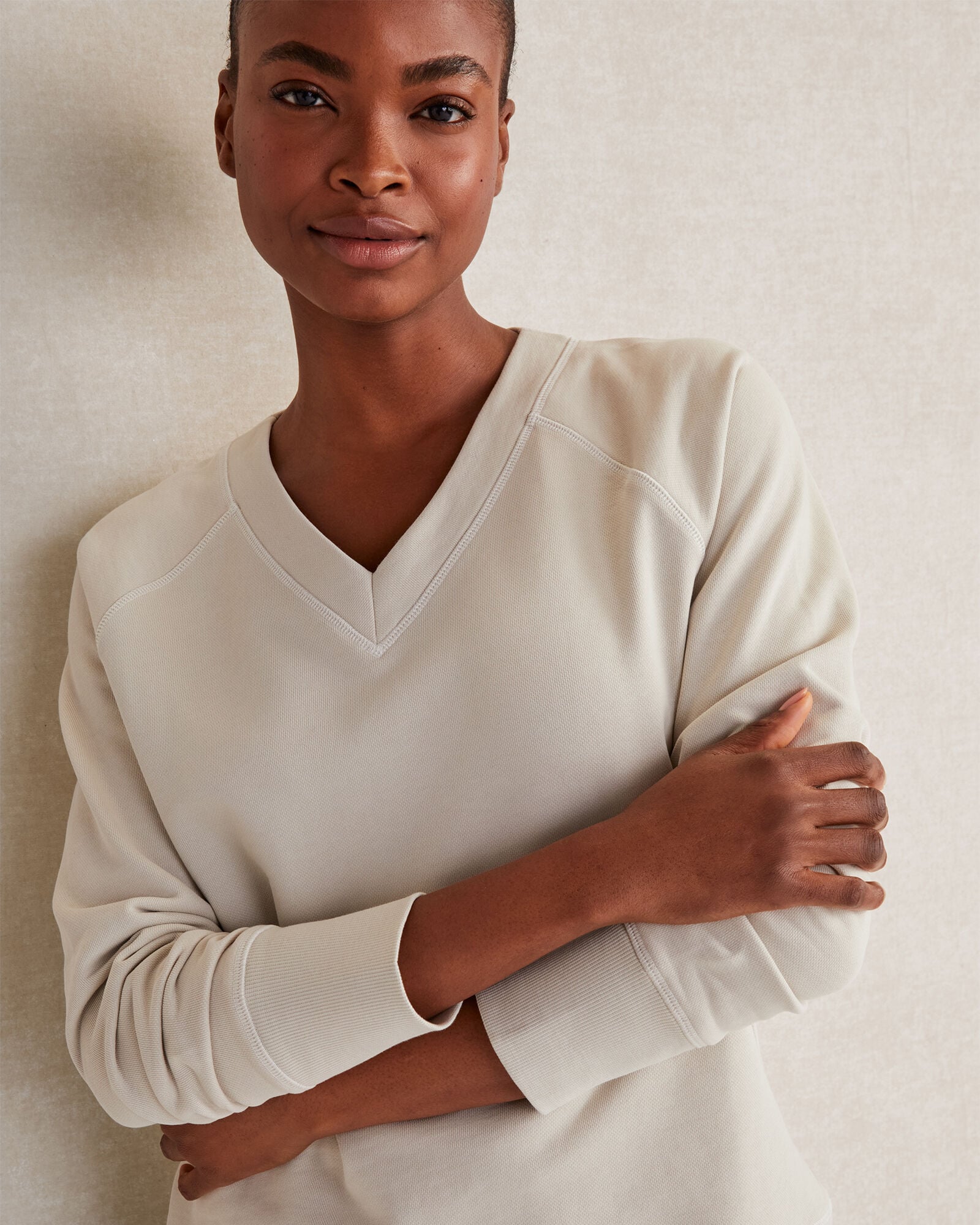Organic Terry Short Sleeve Sweat- Rose main image 1
