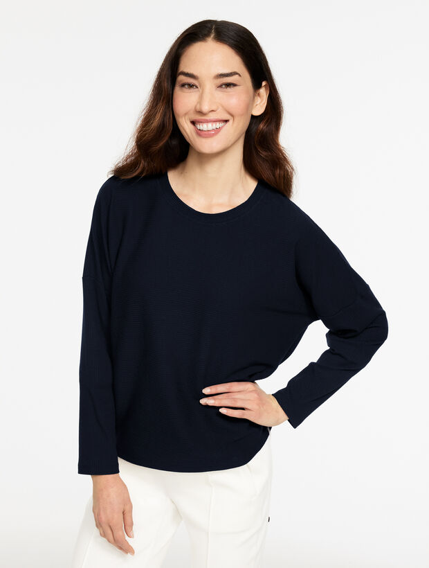 Ribbed Crewneck Tee