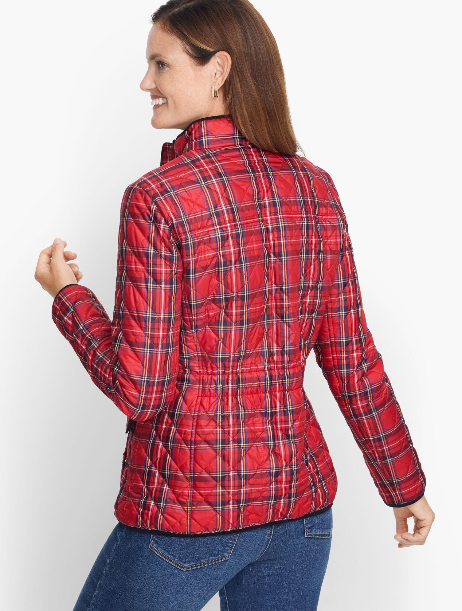 Quilted Plaid Jacket Talbots