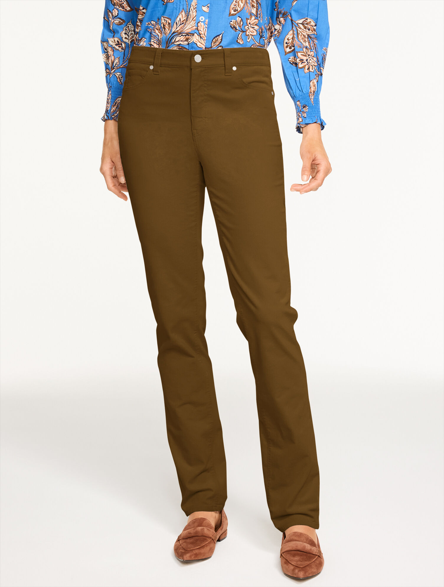 Straight Leg Stretch Corduroy Pants | Talbots