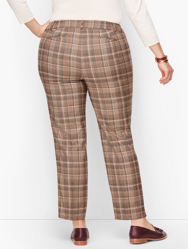 Plus Size Talbots Hampshire Ankle Pants - Luxe Flannel Plaid