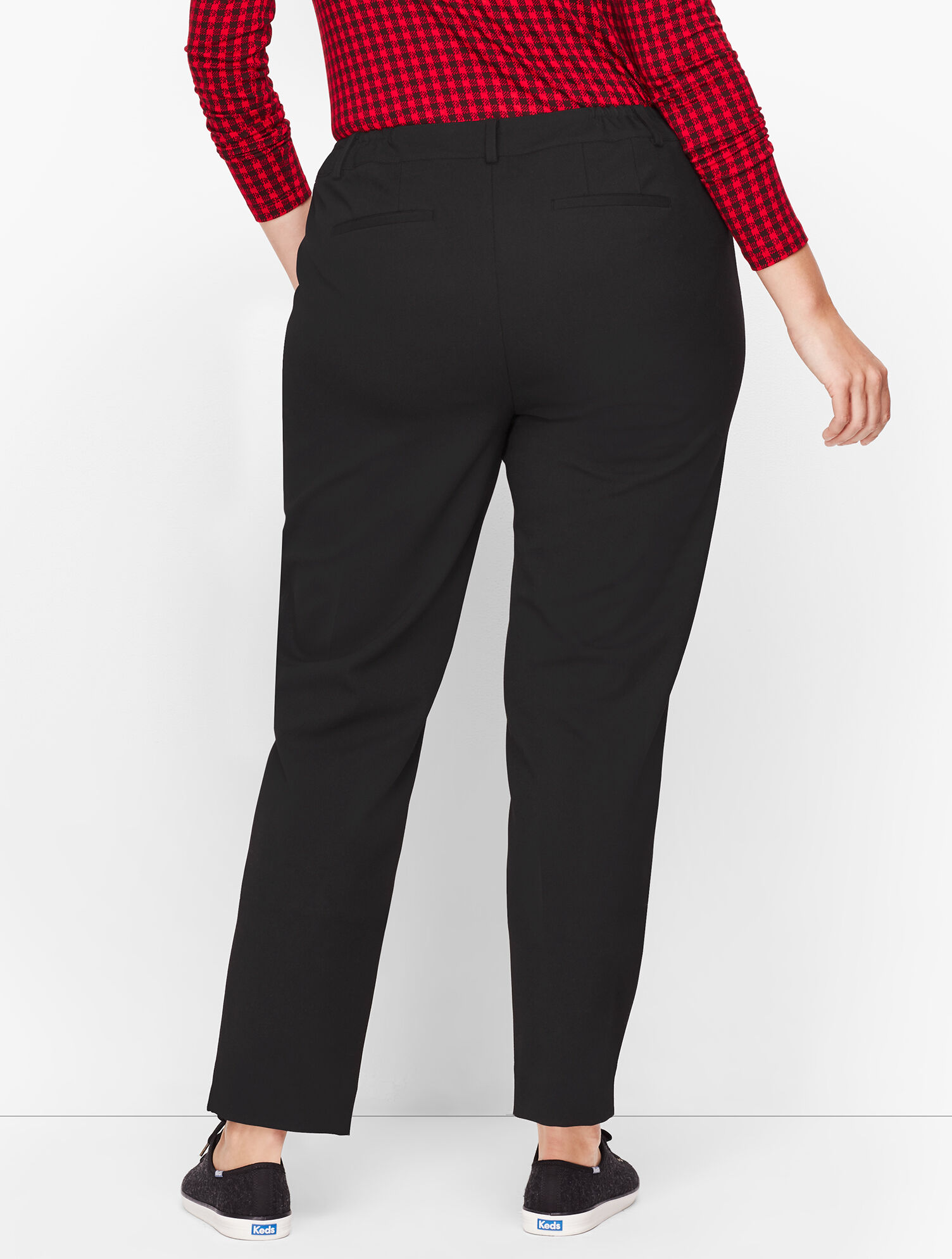 Stretch Twill Straight Leg Pants | Talbots