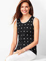 Charming Shell - Embroidered Dot