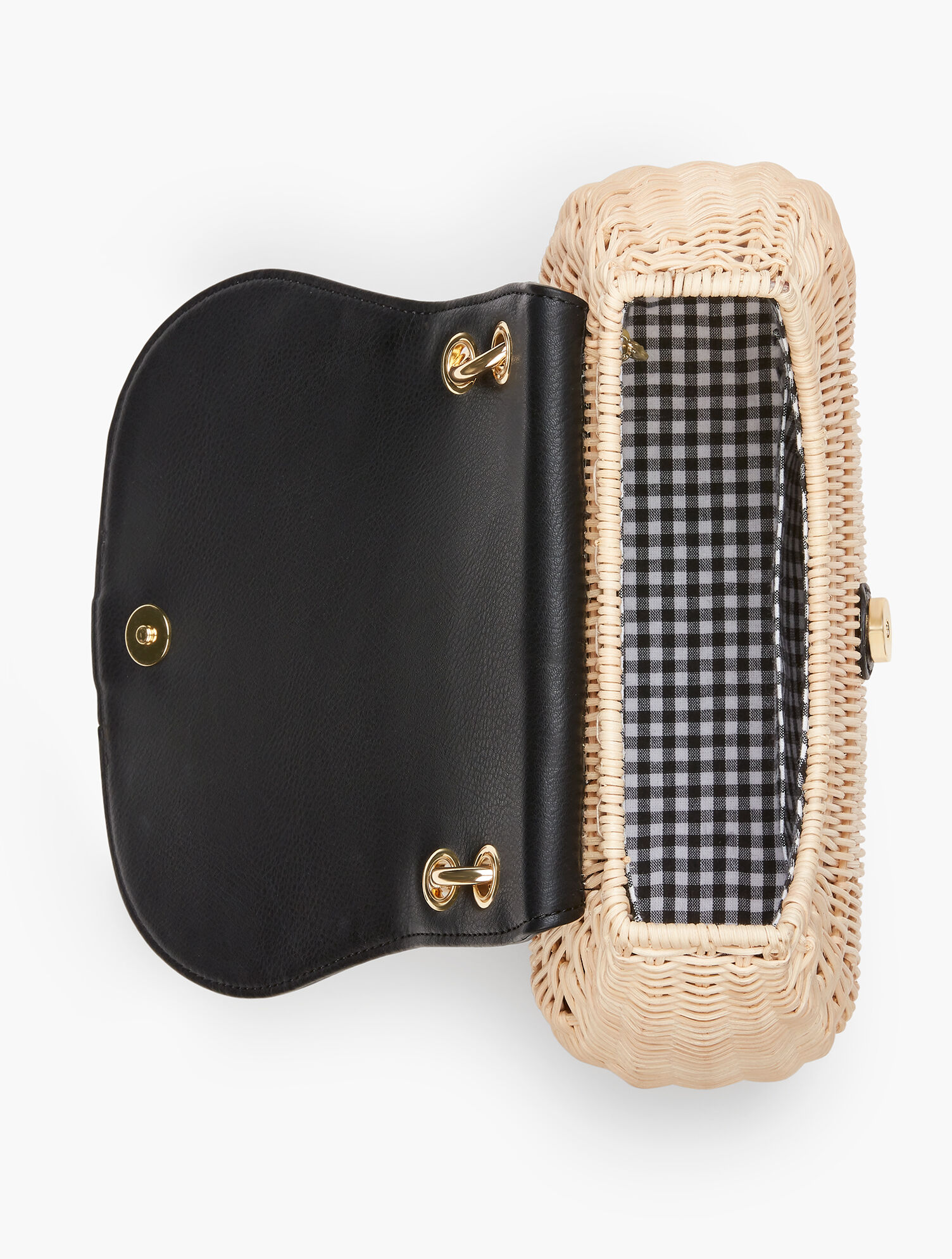 Wicker Top Handle Bag