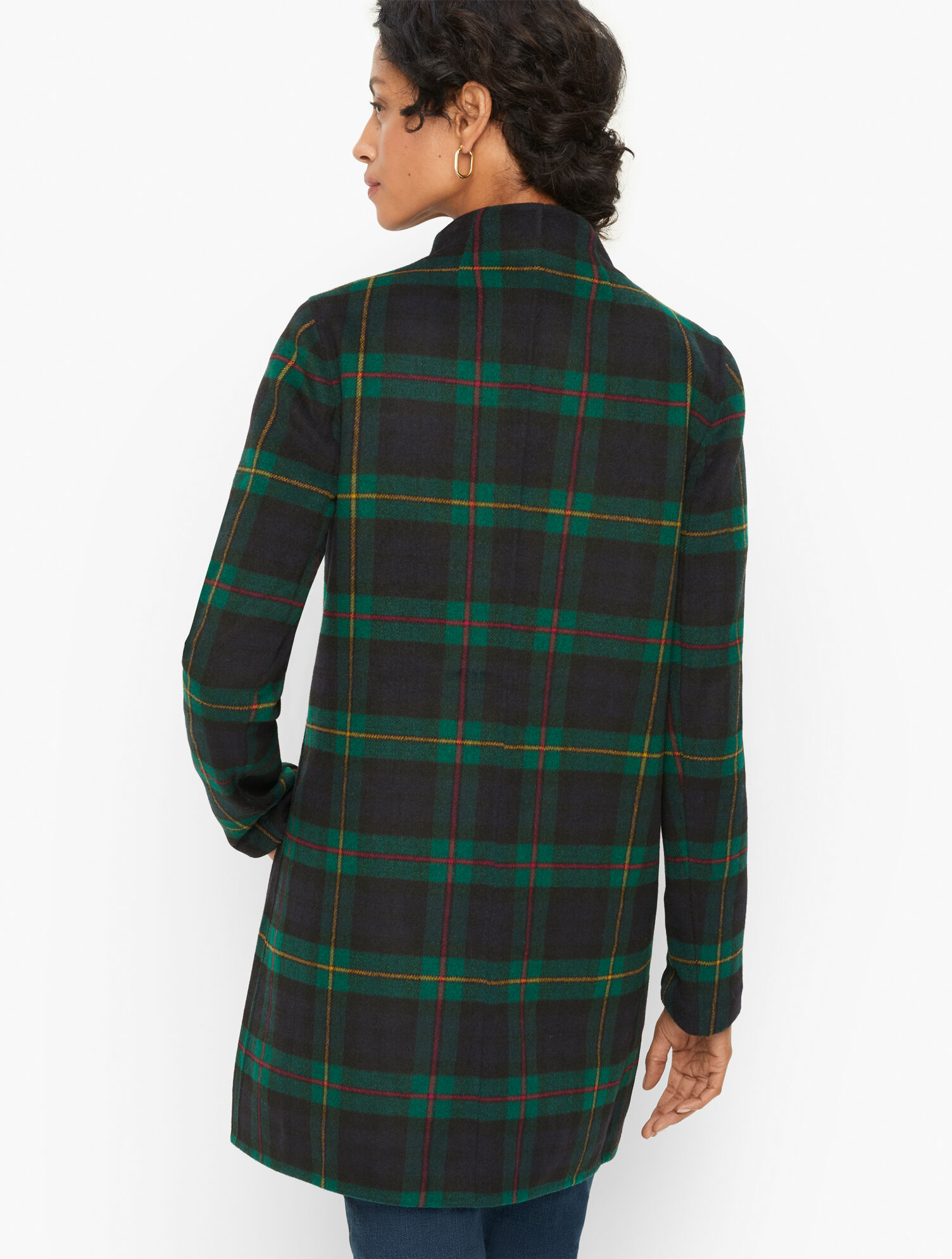 Double Face Jacket - Black Watch Tartan