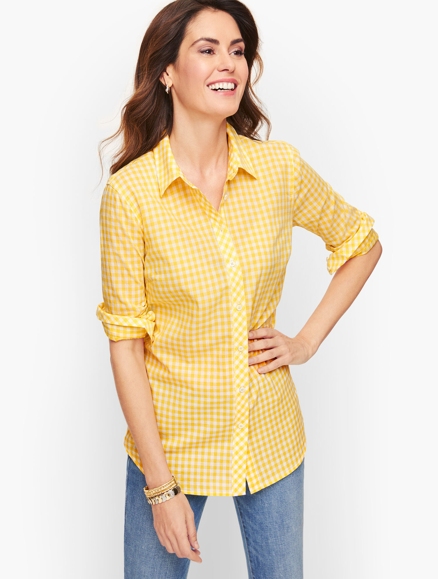 Classic Cotton Shirt - Basic Gingham | Talbots