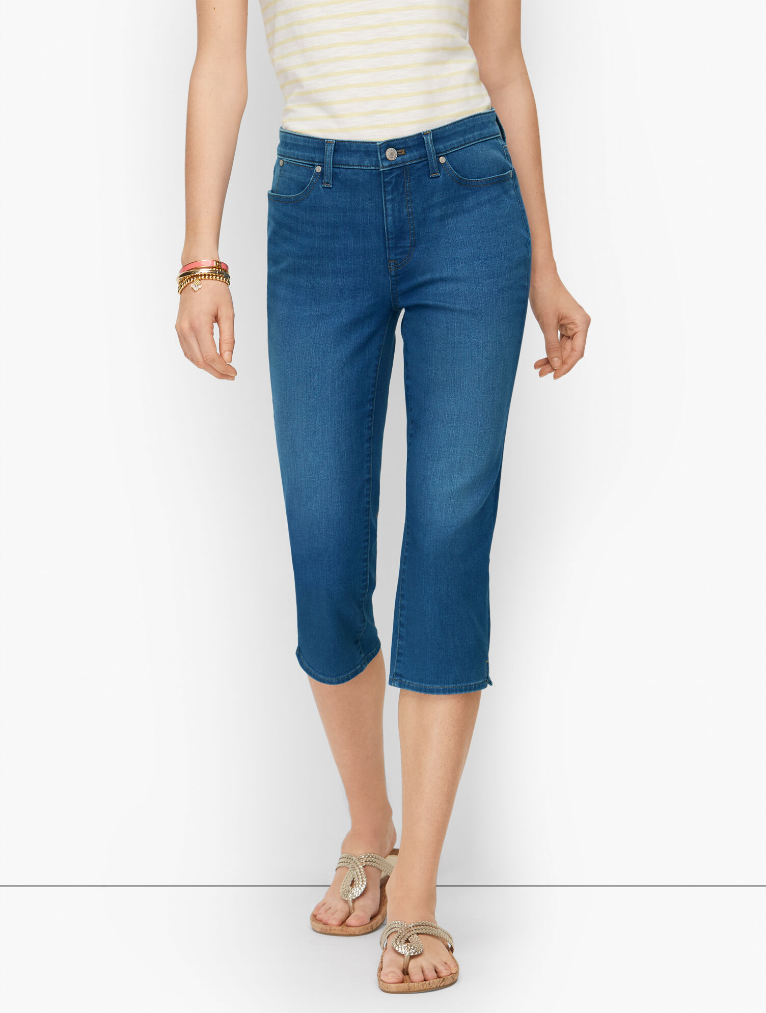 Pedal Pusher Jeans - Kai Wash