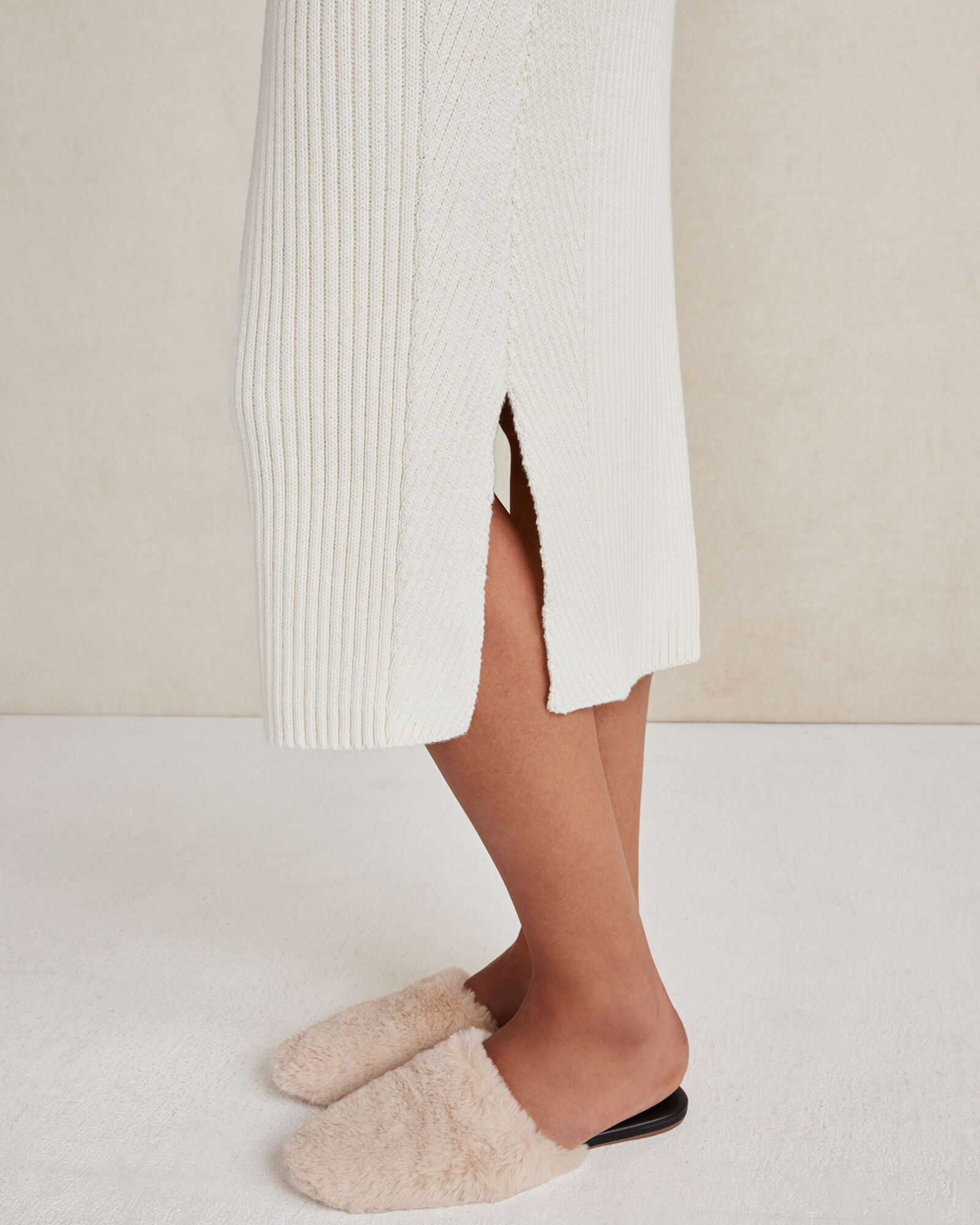 Organic Cotton Ribbed Skirt