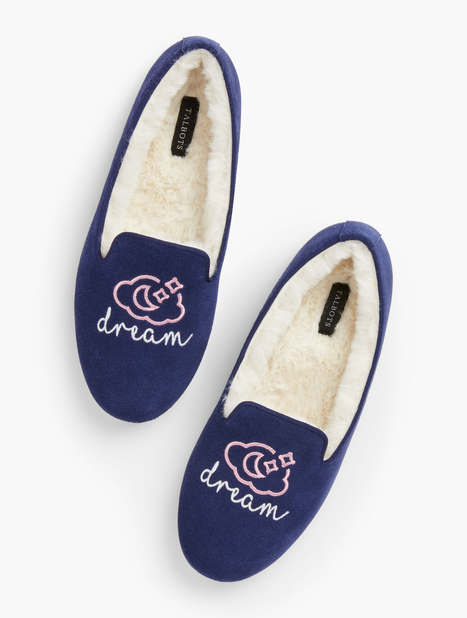 Fireside Slippers - Dream Cloud Embroidered