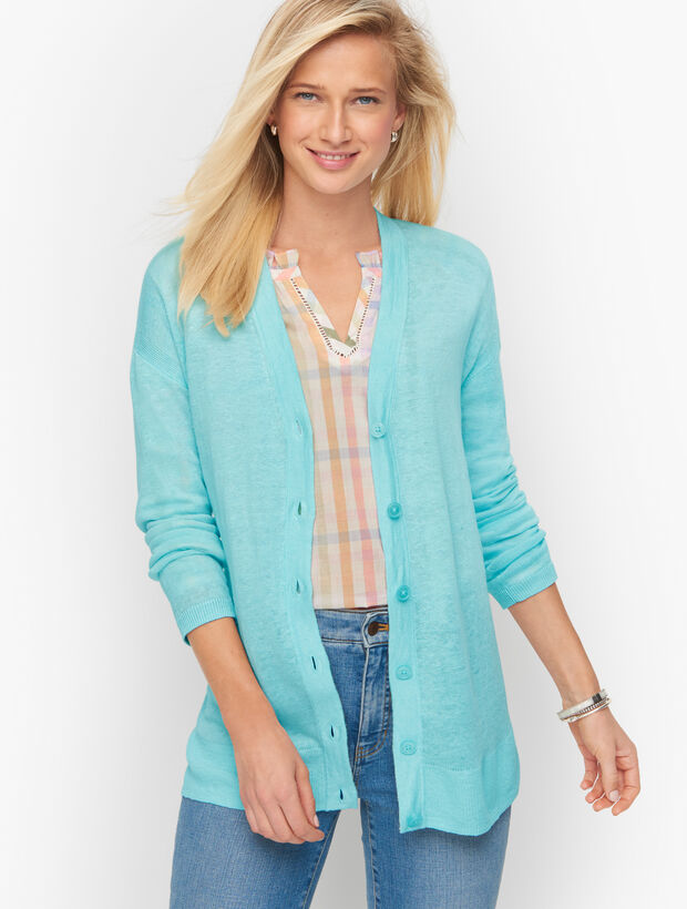 Girlfriend Cardigan - Linen