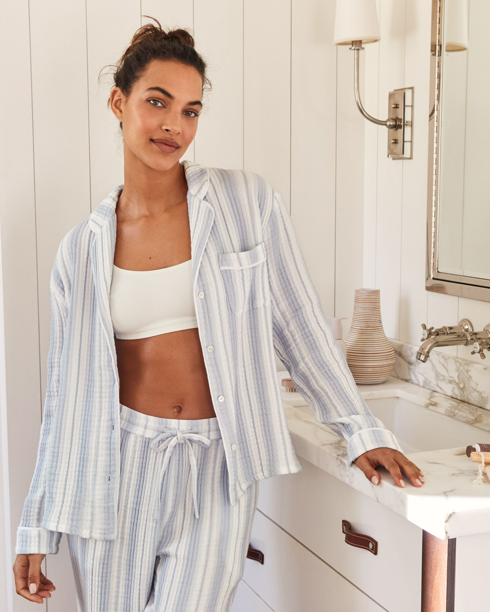 Organic Cotton Gauze Pajama Shirt