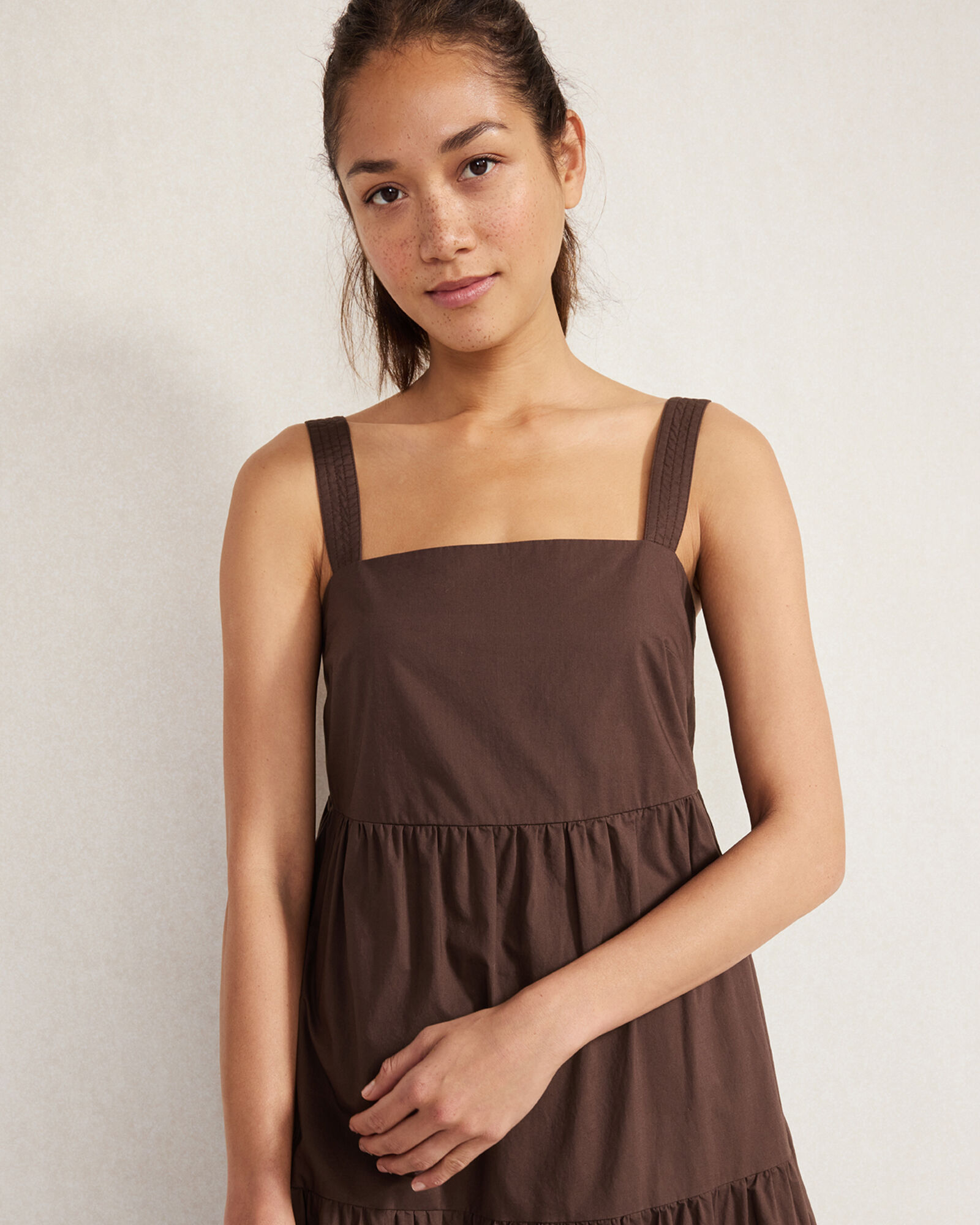 Organic Cotton Poplin Midi Dress | Haven Well Within
