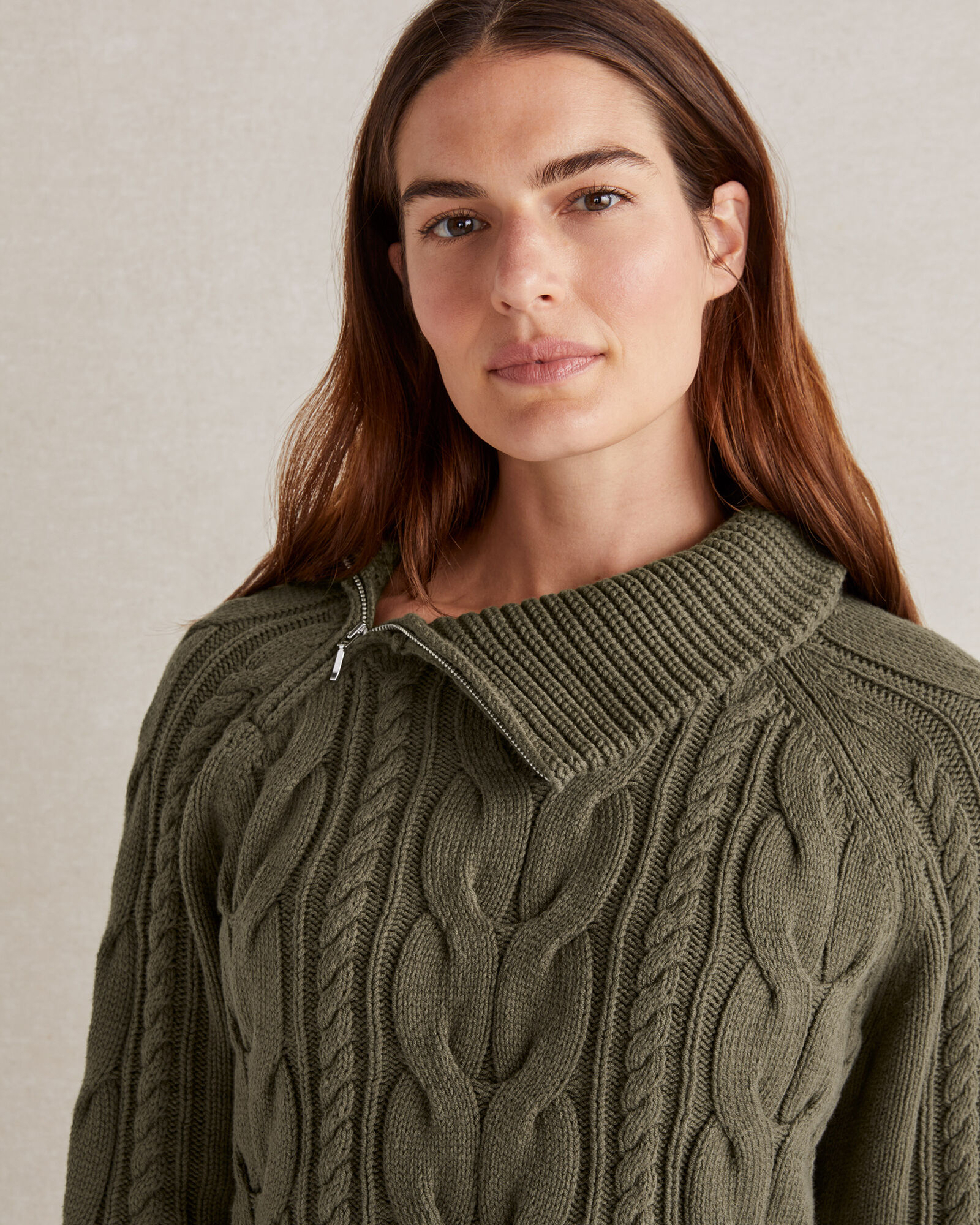 Side Zip Cable Knit Sweater | Haven Well Within