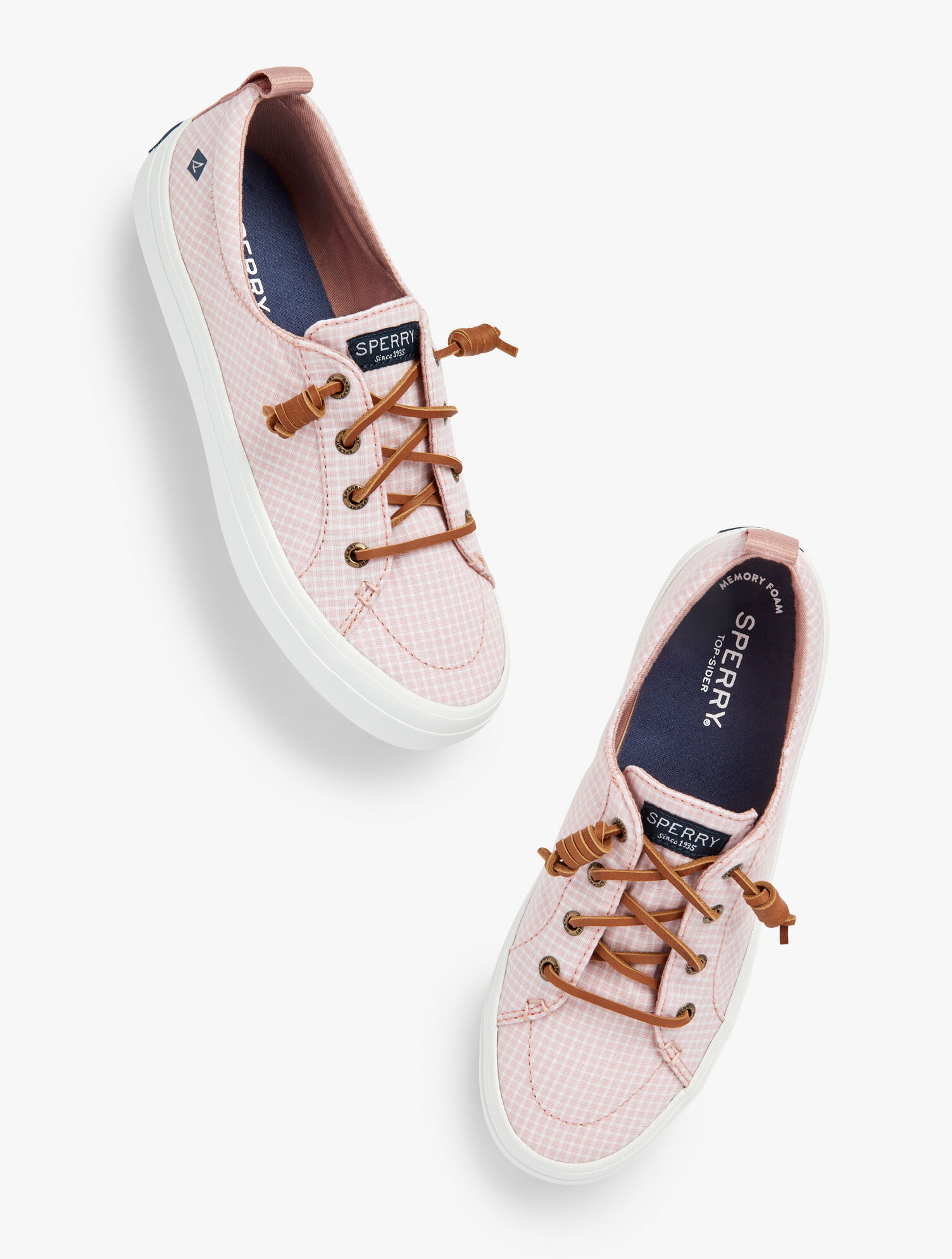 Sperry® Crest Vibe Sneakers Mini Check Talbots