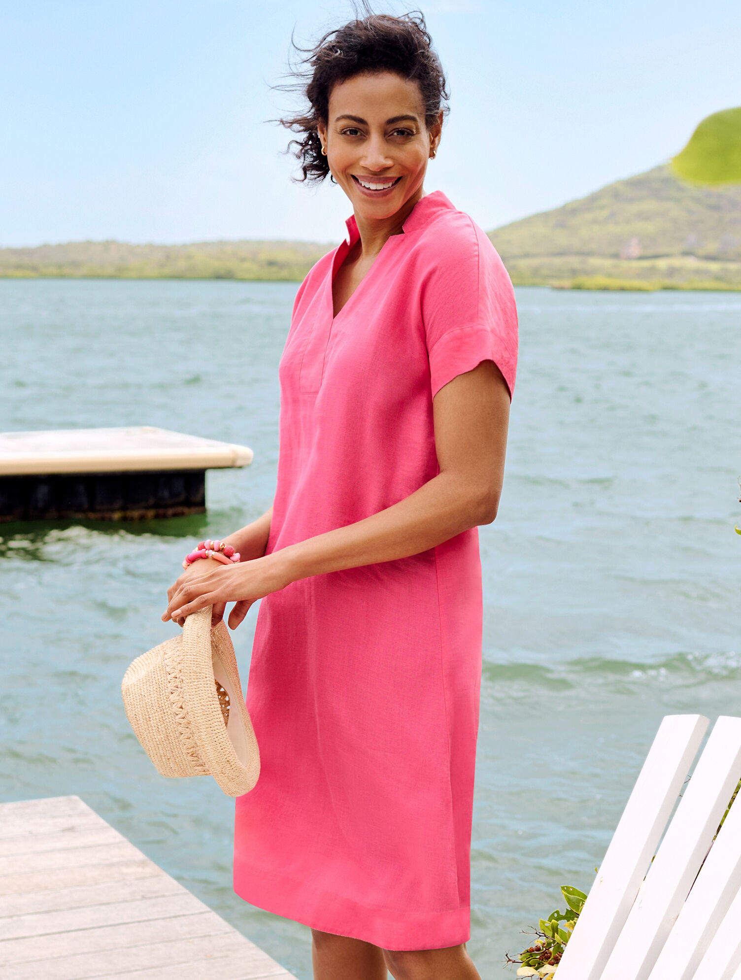 Linen Shift Dress