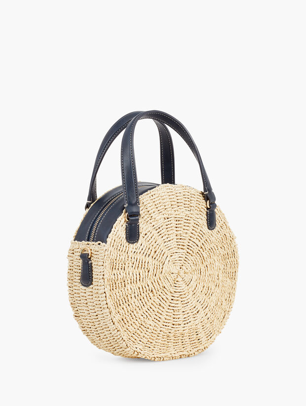 Circle Straw Crossbody Bag Talbots