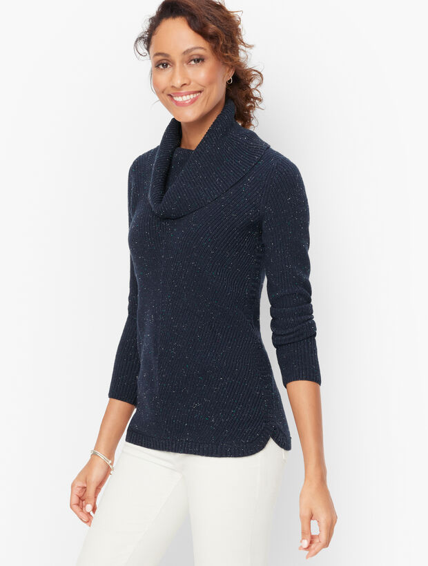 Tweed Shaker Stitch Sweater