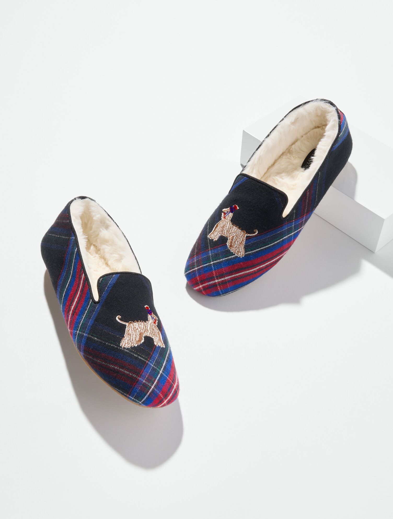Fireside Marvelous Plaid Flannel Slippers