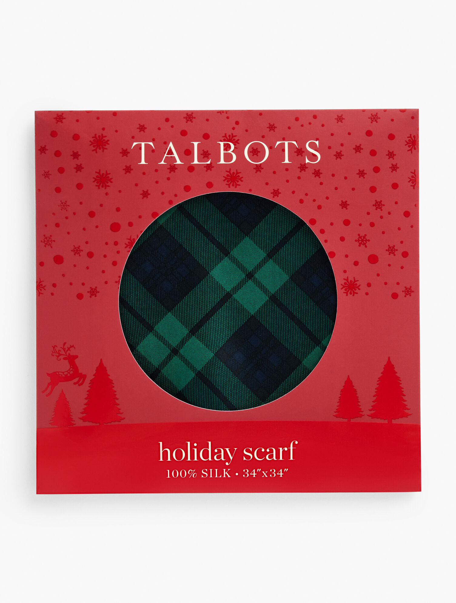 Classic Tartan Plaid Silk Square Scarf