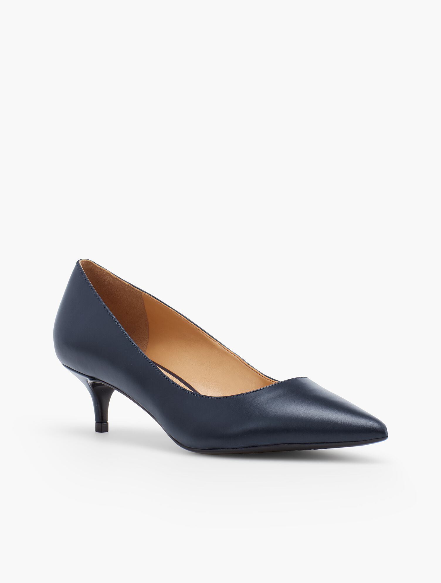 Sylvie Kitten-Heel Pumps - Leather