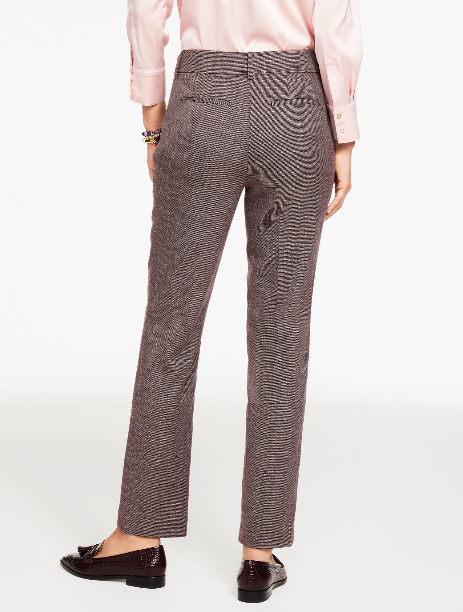 Classic Straight-Leg Twill Trousers