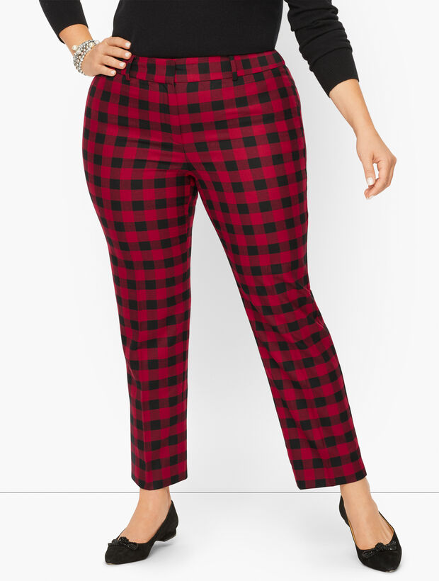 Plus Size Exclusive Talbots Hampshire Ankle Pants - Buffalo Plaid