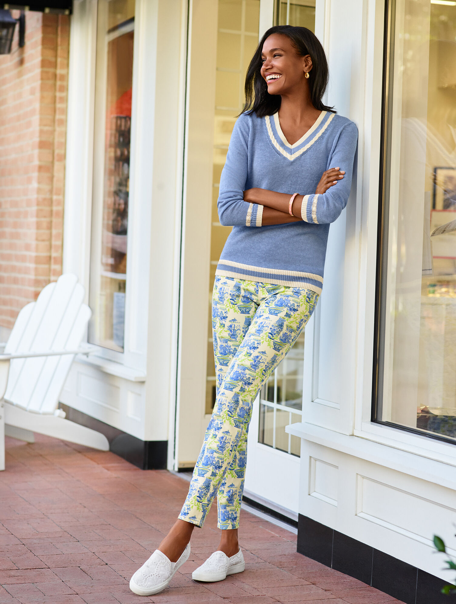 Linen V-Neck Sweater