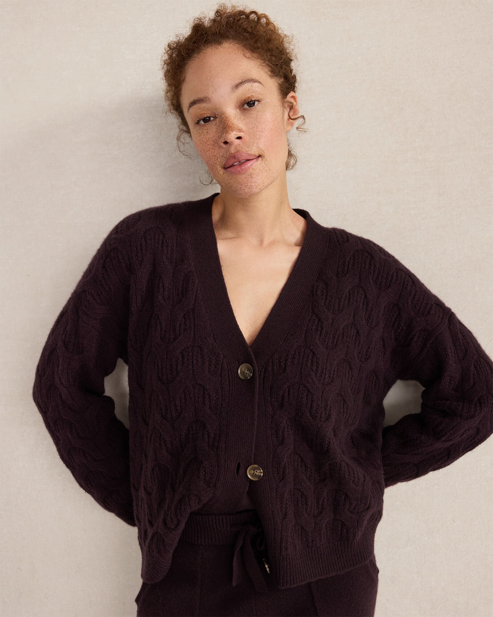 Cashmere Cable Cardigan - image 1