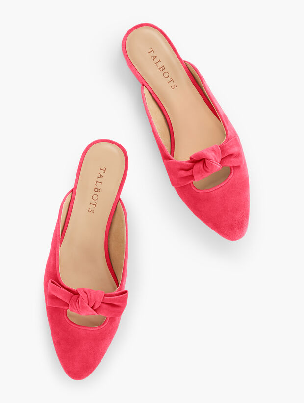 Edison Suede Bow Mules