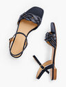Violet Braided Flat Sandals