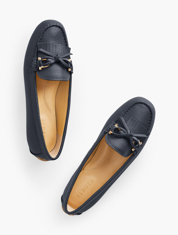 Everson Tasseled Leather Driving Flats