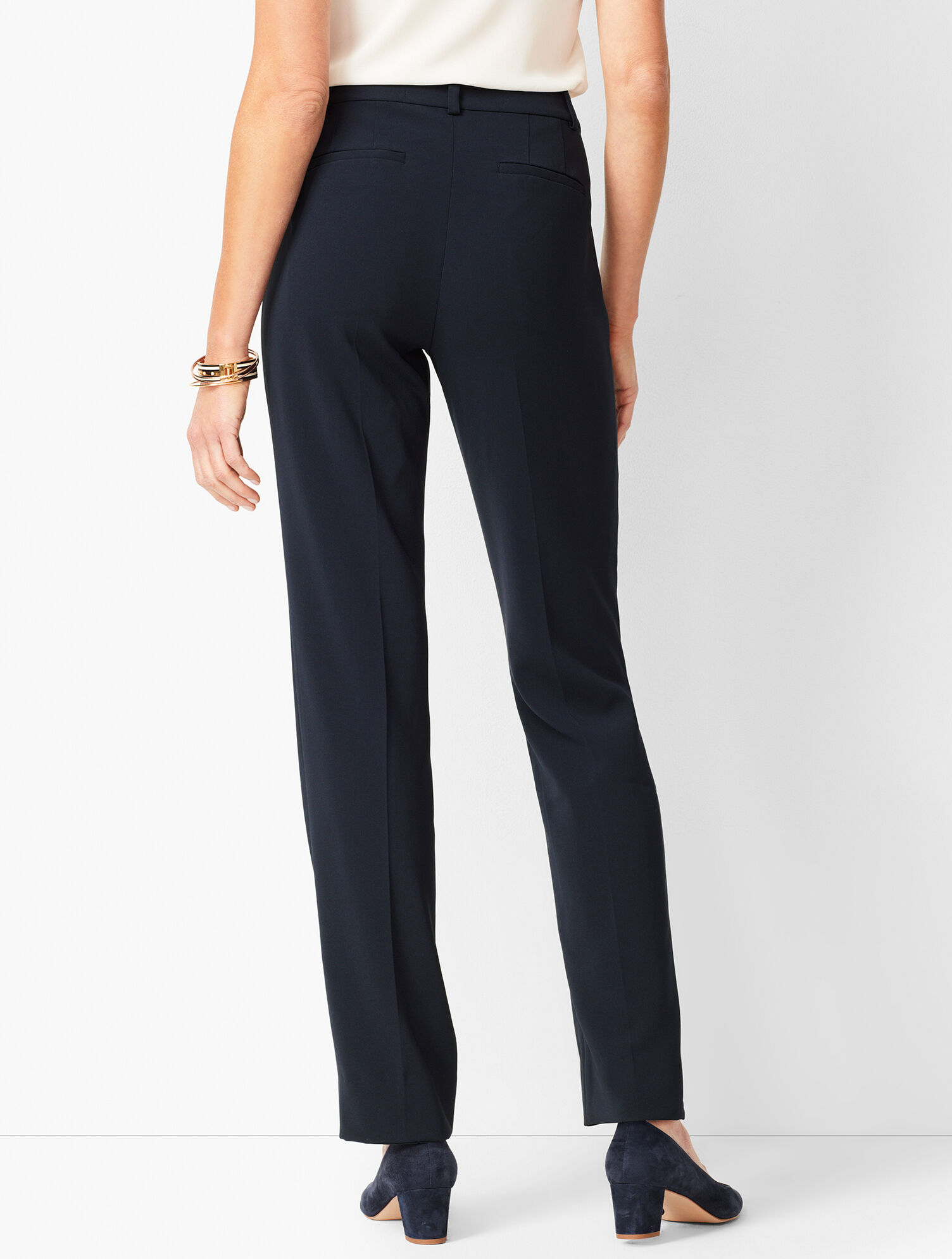 Easy Travel Straight-Leg Pants