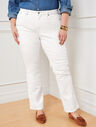 High-Waist Barely Boot Jeans -  White