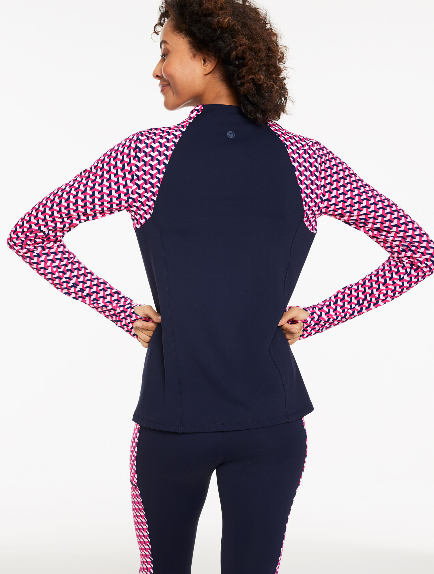 Performance Compression Half-Zip Pullover - Geo