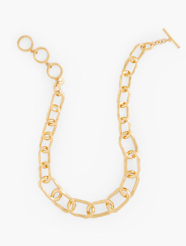 Hammered Link Necklace