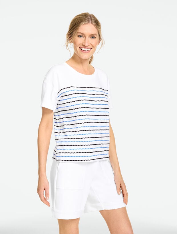 Supersoft Jersey Boxy Crewneck Tee - Graphic Rope