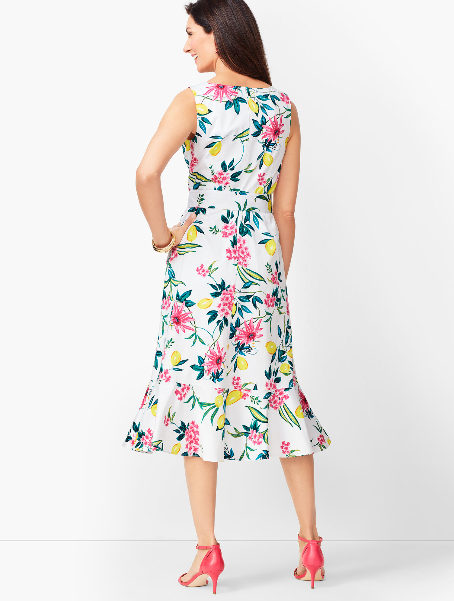 Lively Lemon Fit &amp; Flare Dress