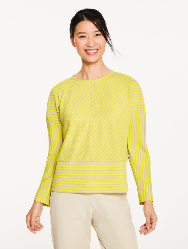 Crewneck Pullover - Resolution Stripe